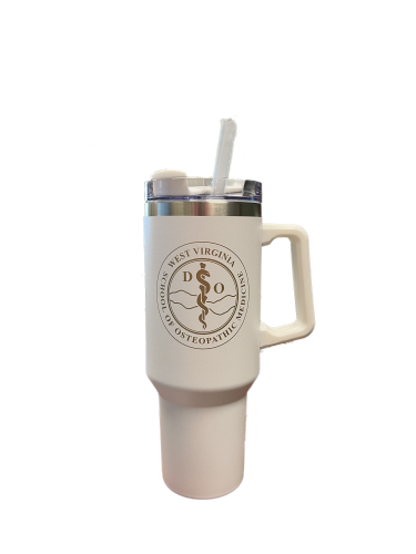 40oz Stainless Tumbler White