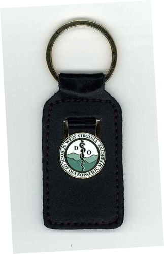 Black Leather Key Fob