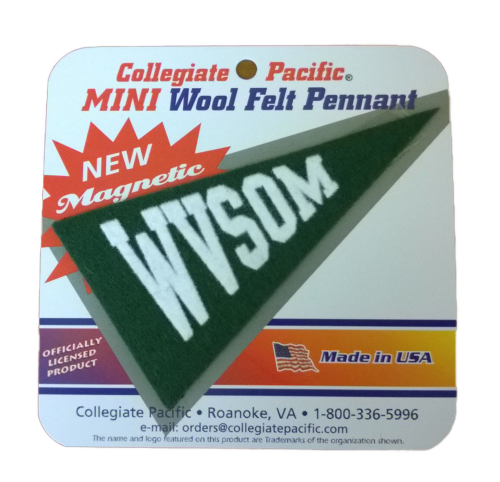 Mini Wool Pennant WVSOM Magnet